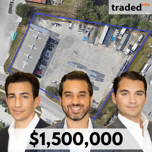 Daniel Glaser Sam Schneider Tom Mammolito Of Imperium Capital LLC Meadow Partners Acquire Industrial Facility From Robert Wilenius For $1.5M In Fort Myers
