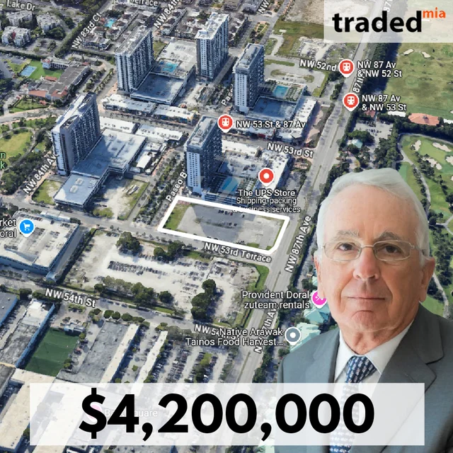 Jim Carr Of CC Homes Acquires 1.17 Acre Development Site In Doral For $4.2M