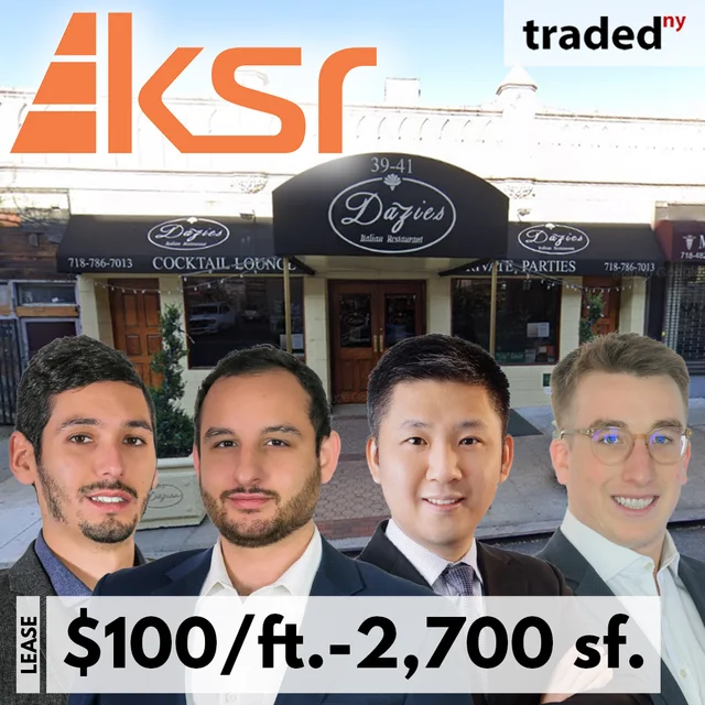 Ken Daizy Leases Retail Space To Lucy's Restaurant At 39-41 Queens Boulevard In Sunnyside