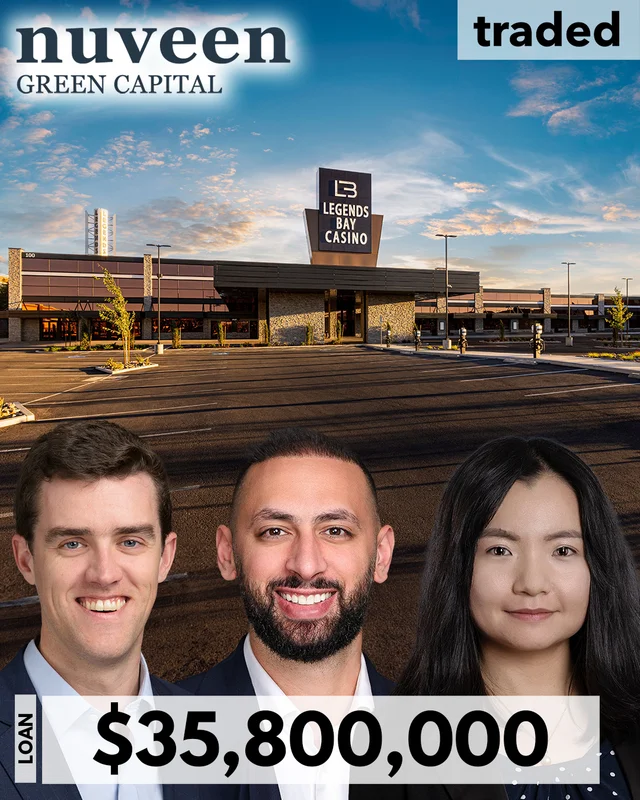 Cory Jubran Aidan McLaughlin And Jean Liu Of Nuveen Green Capital Provide $35.8M Loan For Hotel