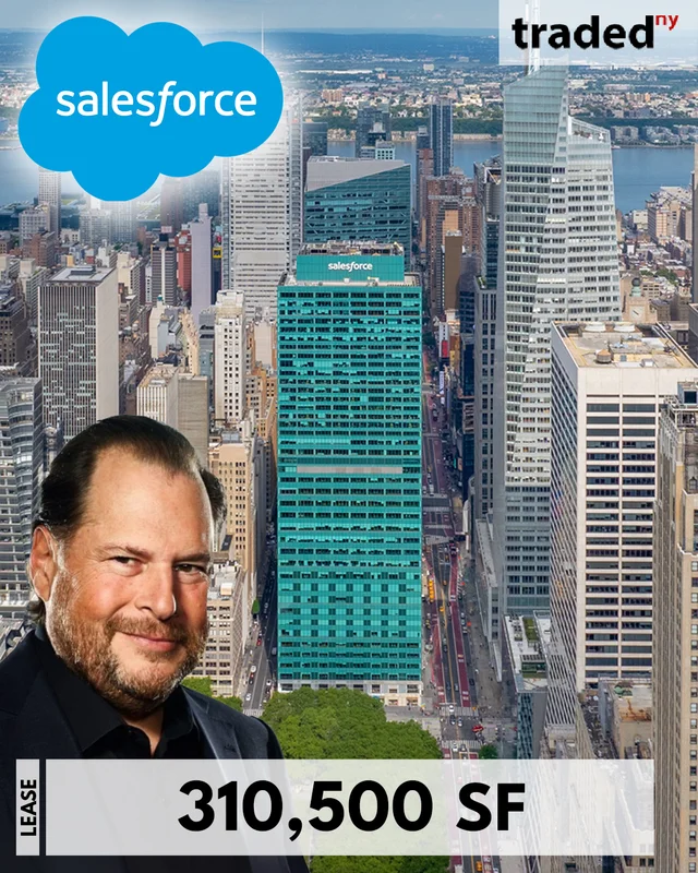 Marc Benioff Of Salesforce Expands Lease At 3 Bryant Park In Midtown Manhattan For 71,000 Sq Ft