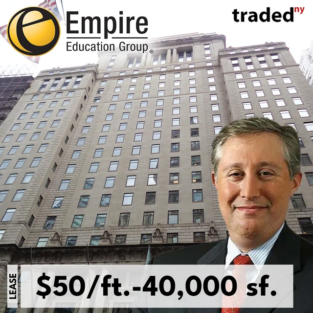 Empire Education Corporation Renews 10-Year Lease For 40000 Sq Ft At 25 Broadway Financial District