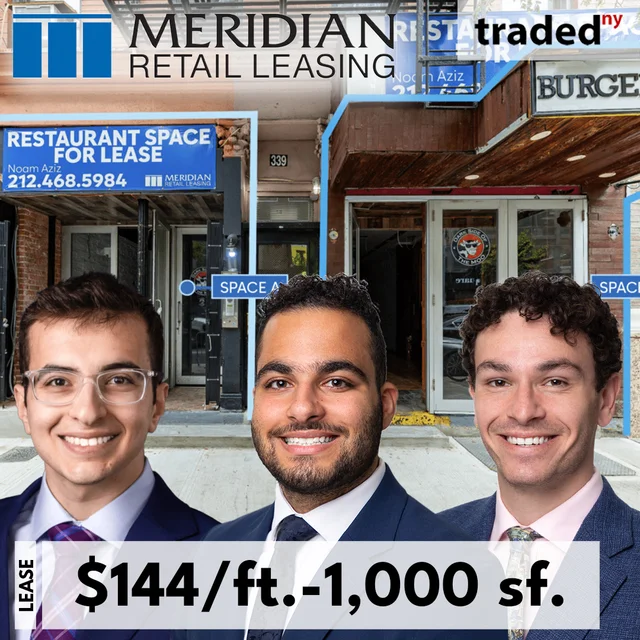 TACHI Leases Retail Space At 339 West 44th Street With Meridian Capital Group Representatives
