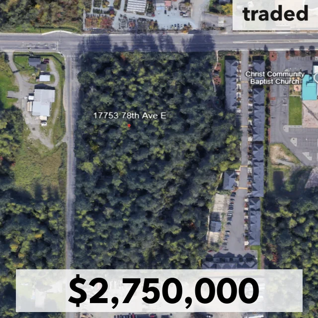 Investment In Addison Grove Multifamily Development Completed For $2.75M In Puyallup, WA