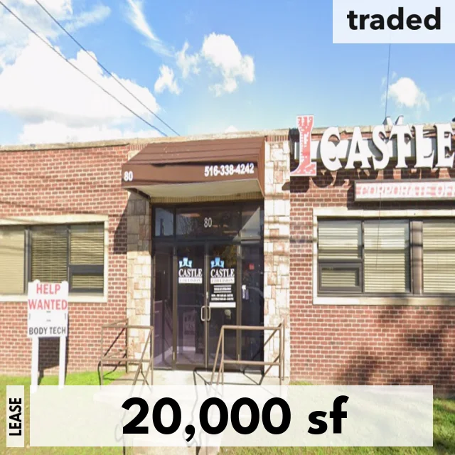 Tommy Tsiolis Represents Castle Collision In 20,000 SF Westbury Industrial Lease