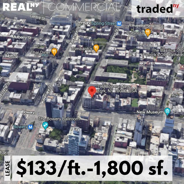 Grim Land Tattoo Parlor Leases 1,800 SF Mixed-Use Space At 196 Bowery In New York City