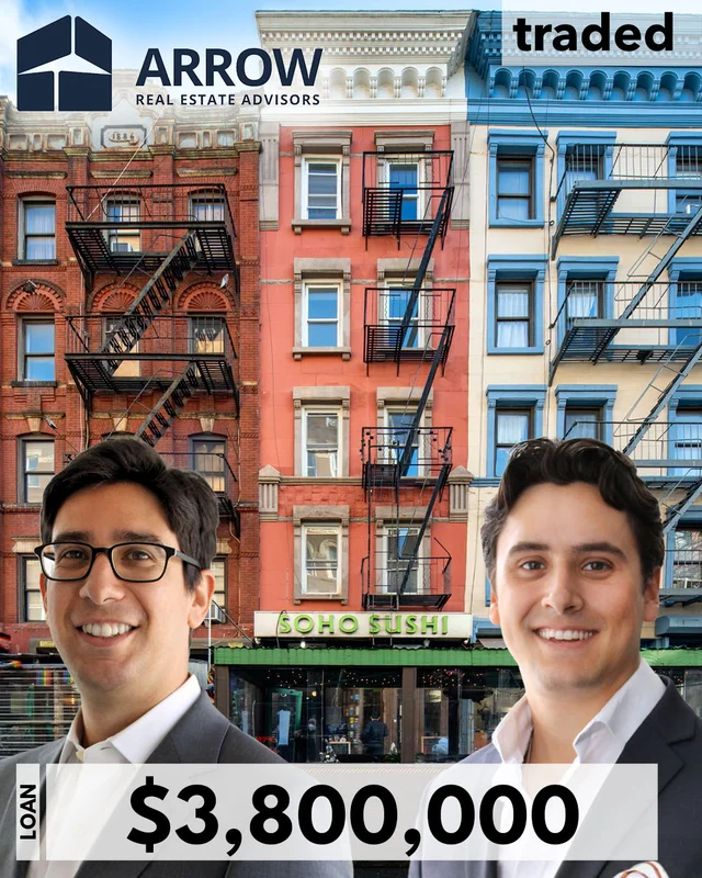 Morris Dabbah & Zachary Strauss Of Arrow Real Estate Advisors Secure $3.8M Acquisition Loan In Greenwich Village