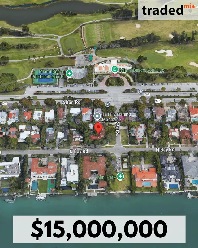 NBR Miami LLC Acquires 2301 North Bay Road In Miami Beach For $15 Million From Richard A. Elias