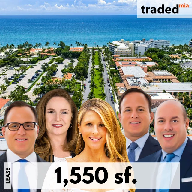 Margit Brandt Of Premier Estate Properties Leases Office Space At 230 Royal Palm Way For 4 Years