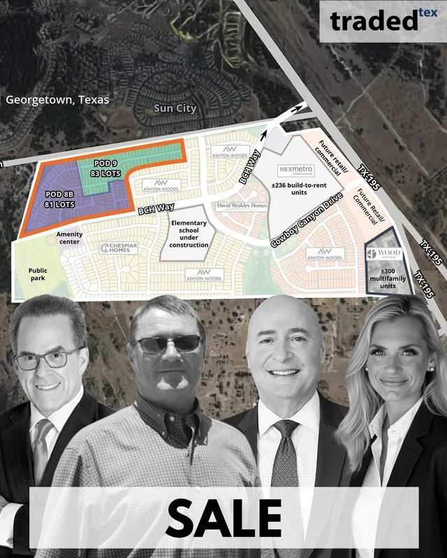 David Weekley Homes Acquires 165 Lots In Georgetown From Donald Loeb And Pete Dwyer