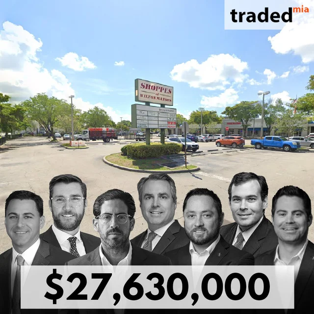 Stiles Corp. And FCA Partners Acquire Retail Asset In Wilton Manors For $27.63M With Synovus Bank Loan