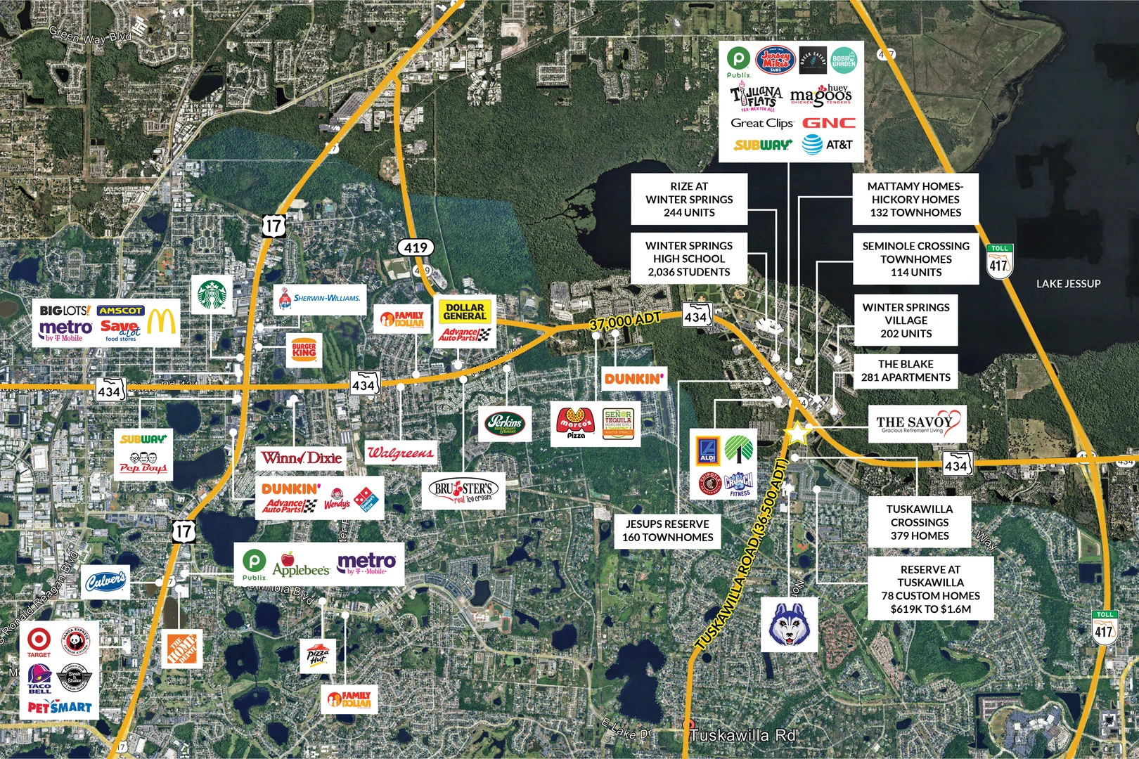 Development Site Listed at 320 Tuskawilla Road