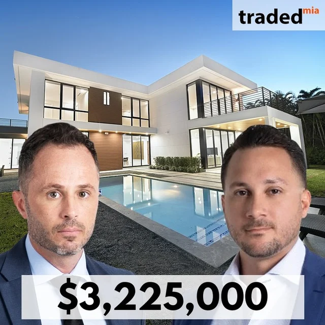 Shaner Properties Sells SFR At 6261 SW 80 Street Miami For $3.225M With Brokers Karl Hueck And Luis Dominguez
