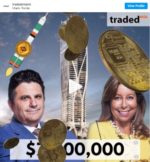 Cryptocurrency Sale In Miami Nets $7.2M For Condo, Buyer's Rep Madison Roberts - Oppenheim Realty, Seller's Rep The Keith & Sonia Team