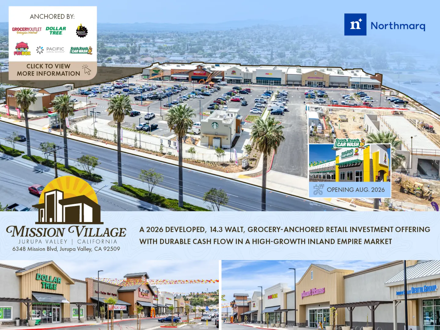 Mission Village - A Brand New Grocery Anchored Center in Jurupa Valley, CA