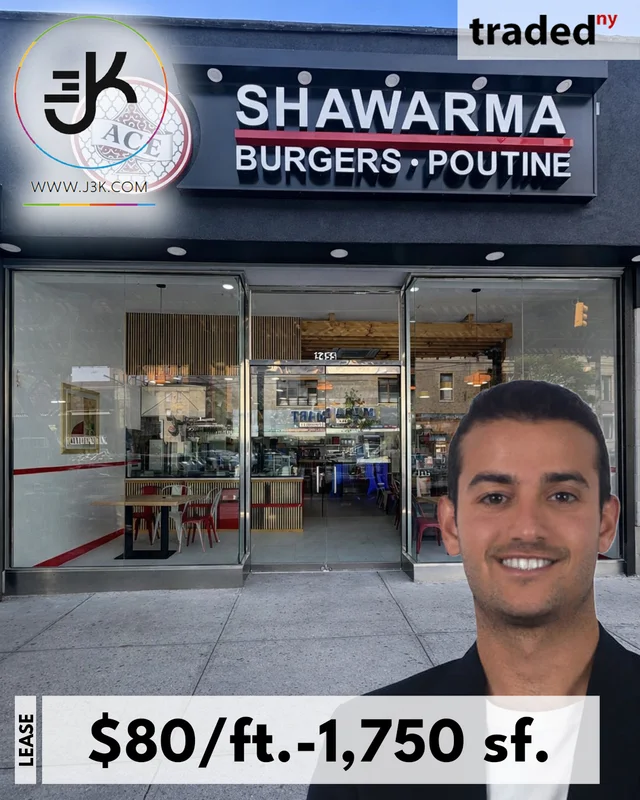 Lee Tirella Leases Retail Space To Ace Shawarma & Burgers At 3455 Jerome Avenue Bronx
