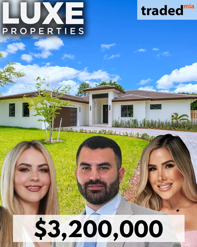 Jesus Adrian Sells Single Family Home In Cutler Bay For $3.2M With Brokers Wesley Ulloa & Bianca Guevara