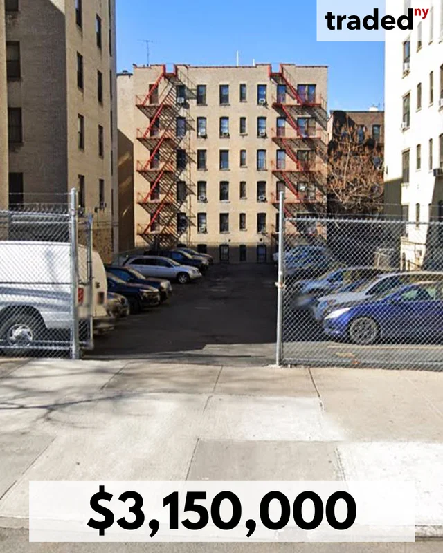 Andrea Gjini Purchases Parking Lot In Mount Hope Bronx From Amy Chasin For $3.15M