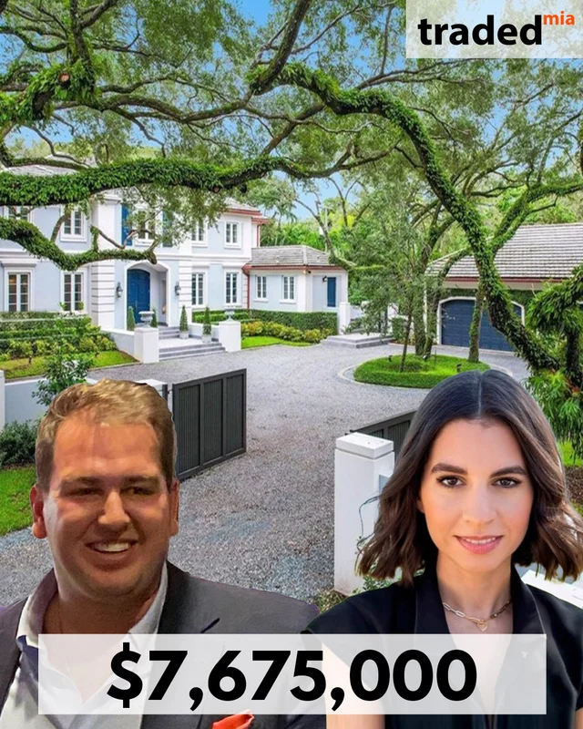Raissa Enis & Eddie Enis Of Douglas Elliman Purchase Single Family Home In Coral Gables For $7.68M