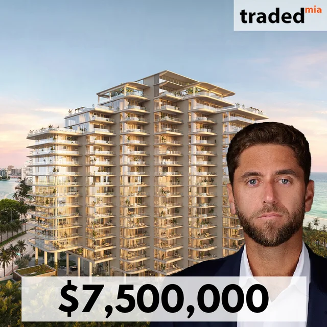 Roberto Quiroz Of Sotheby's International Realty Represents Sale Of Miami Beach Condo For $7.5M