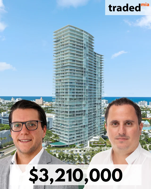 Yoni Dahan Of World Class Realty Represents Buyer In $3.21M Miami Beach Condo Sale