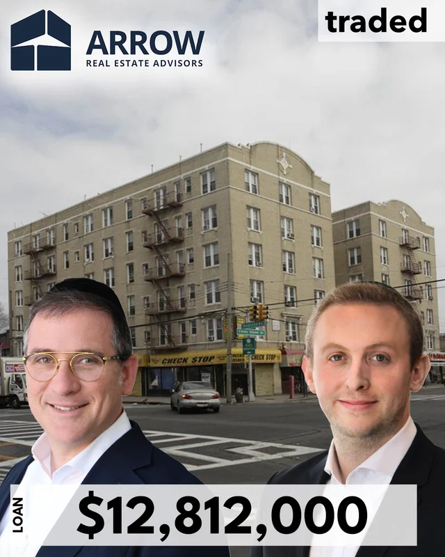 Eli Serebrowski & Meir Schlusselberg Of Arrow Real Estate Advisors Secure $12.81M Refinance Loan In Brooklyn