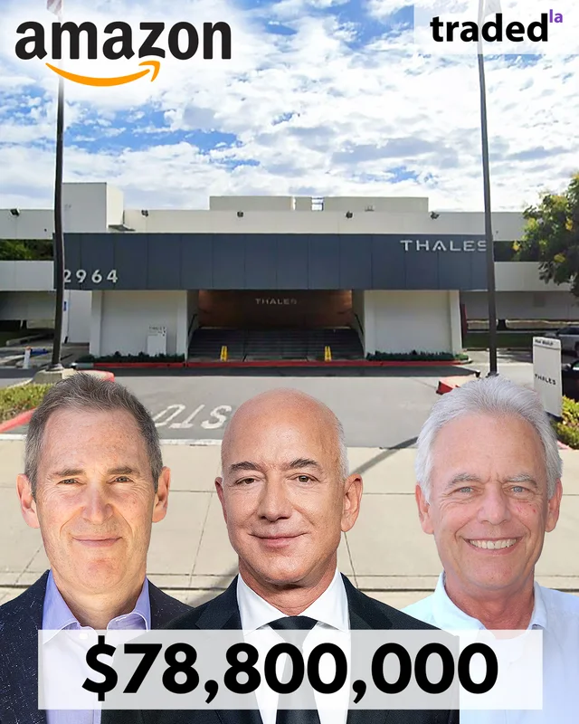 Jeff Bezos And Andy Jassy Of Amazon Acquire Industrial Property In Pasadena For $78.8M