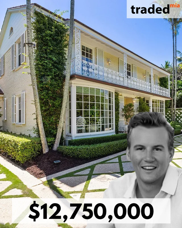 Charles Bushong Purchases Palm Beach Single Family Home From Janice Conlan Byrne For $12.75M