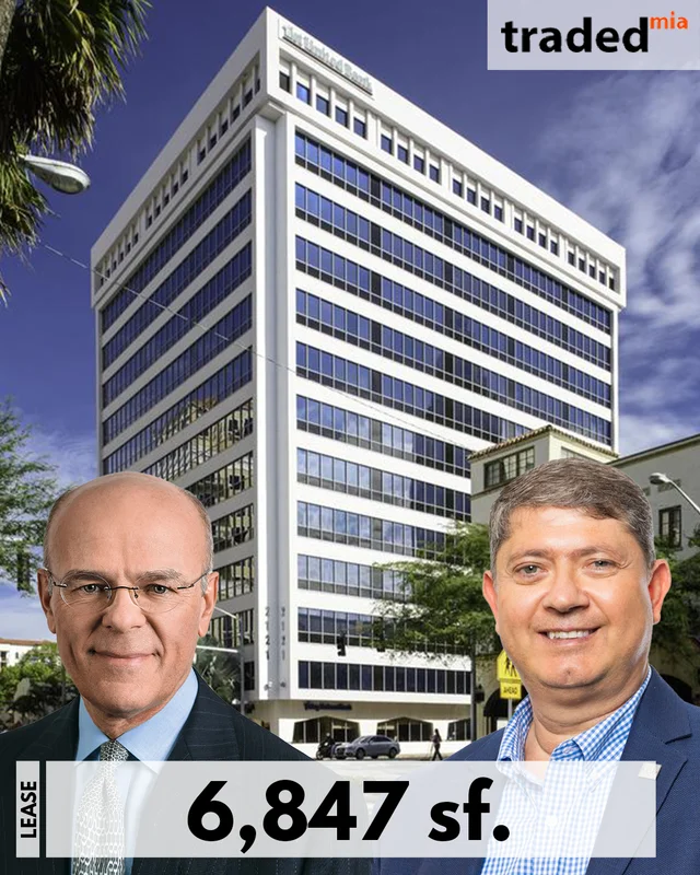 Mario Greco Of Zurich Insurance Group Leases Office To Mario Azar Of Black & Veatch In Coral Gables