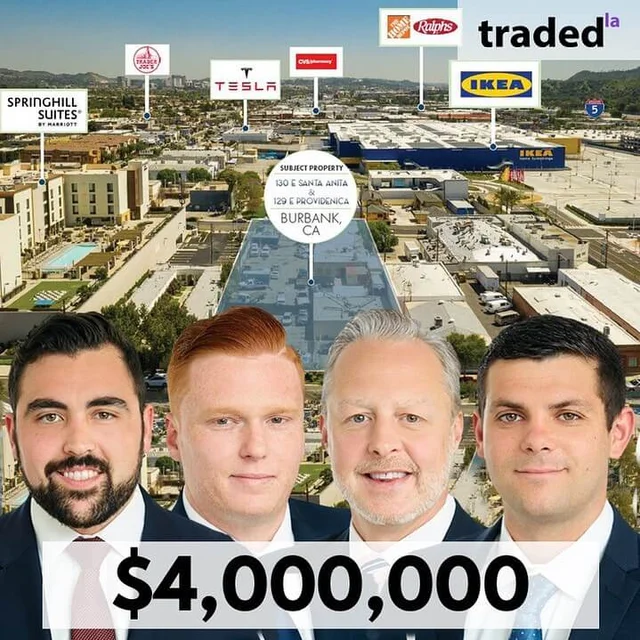 Sukian LLC Acquires Development Site In Burbank For $4M With Brokers Brad Wetherby, Martin Agnew, Ryan Serling & Josh Yaris