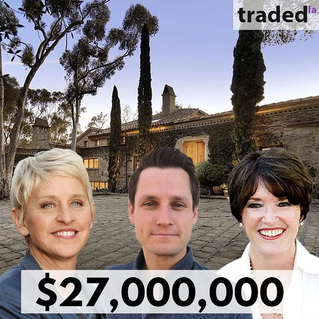 Ellen DeGeneres Acquires Montecito SFR For $27M With Brokers Ivor Miskulin & Suzanne Perkins