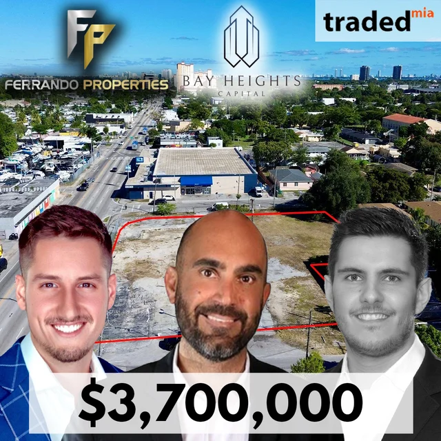Horacio Ferrando, Claudio Forgione & Kenneth Fantes Acquire Development Site In Miami For $3.7M