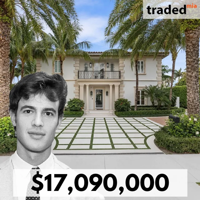 Spencer Schlager Of Douglas Elliman Brokers $17.09M Sale Of Single Family Home In Palm Beach
