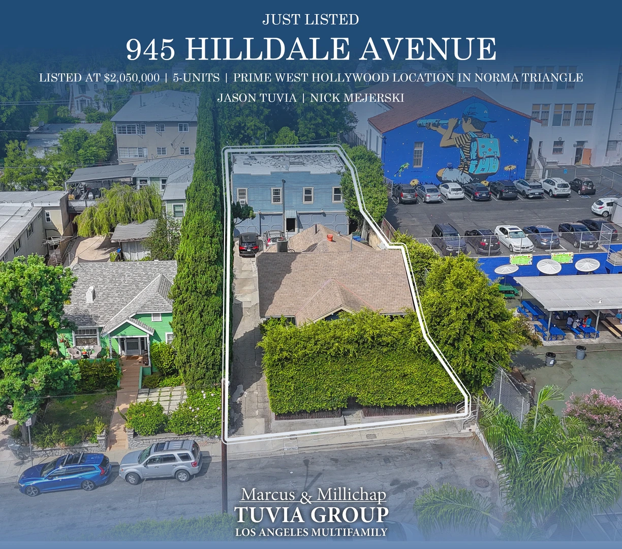 Five Unit Apartment Building at 945 Hilldale Ave Listed by Marcus and Millichap