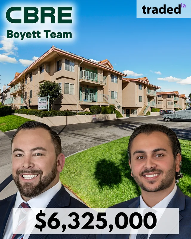 John Boyett & Eli Hiekali Of CBRE Represent Sale Of Reseda Multifamily For $6.325M
