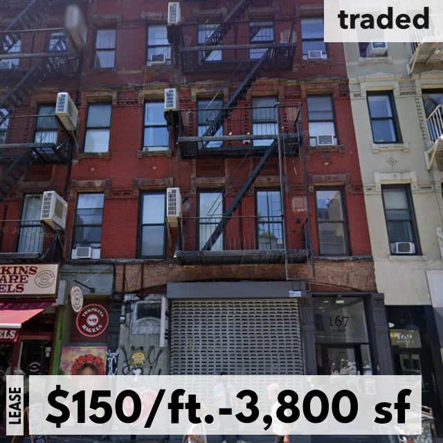 Kushner Companies Leases 3800 Square Feet At 167 Avenue A New York For $150/SF