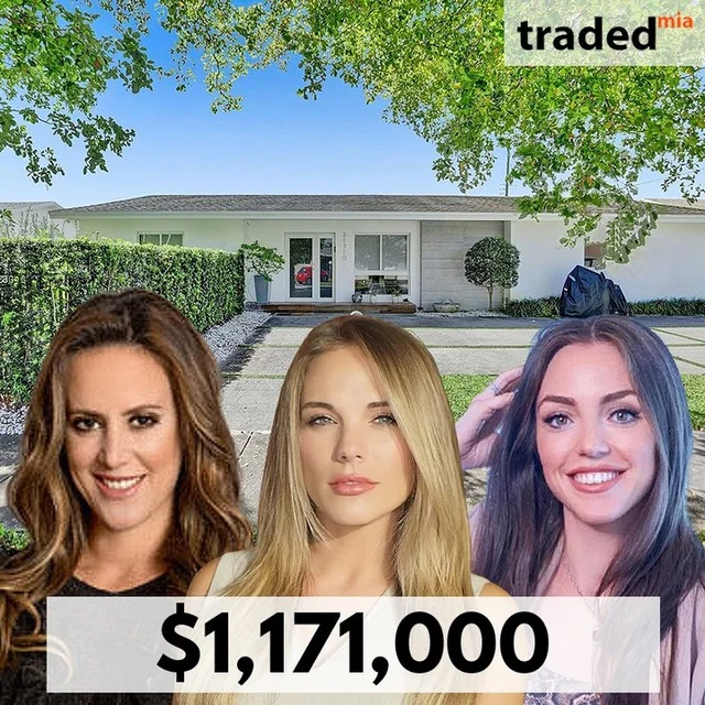 Miami SFR Sold For $1.17M With Buyer's Rep Samantha Scalzo And Seller's Rep Brandee Goldstein