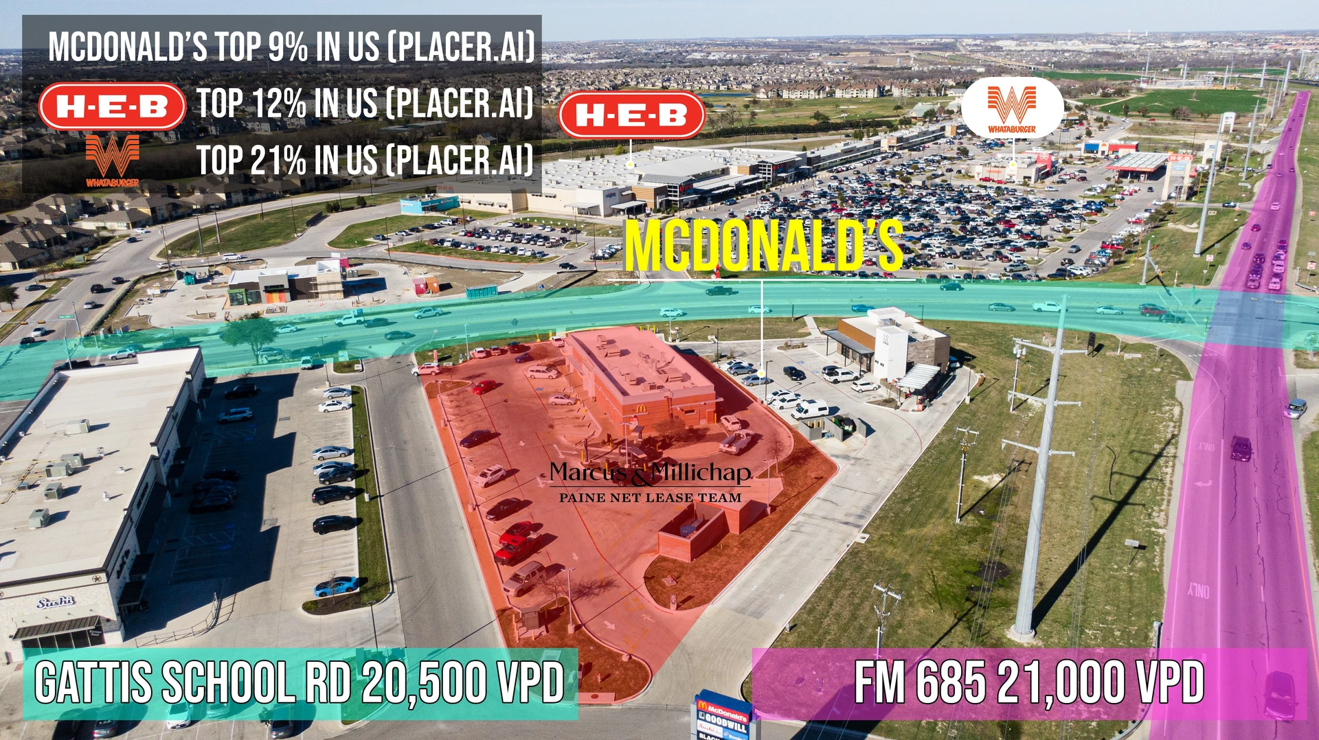 High-Performing McDonald's Retail at 4929 Gattis School Rd