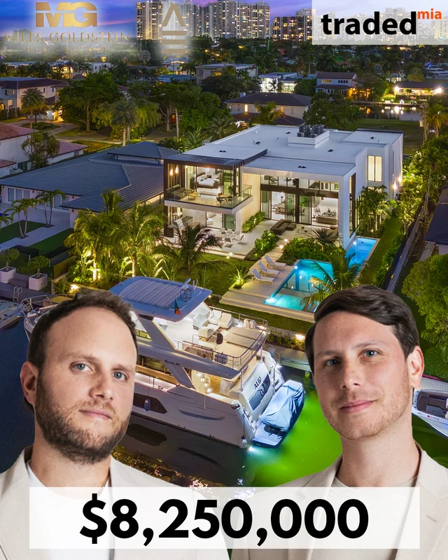 Alan Eskenazi & Eli Eskenazi Of Miles Goldstein Real Estate Sell Hallandale Beach Home