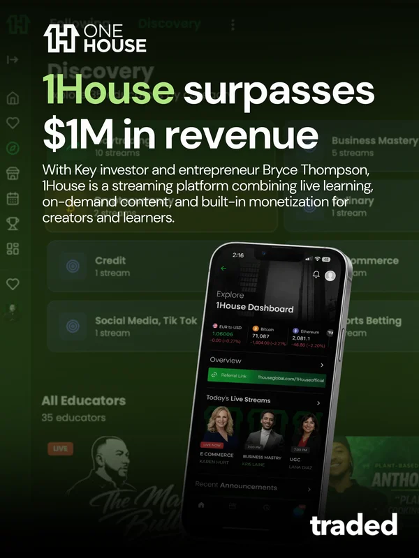 1House Global Secures Seed-Stage Funding To Enhance Online Learning Experience
