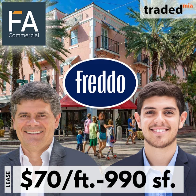 Freddo Signs NNN Lease With Esme Hotel For Retail Space On Española Way In Miami Beach