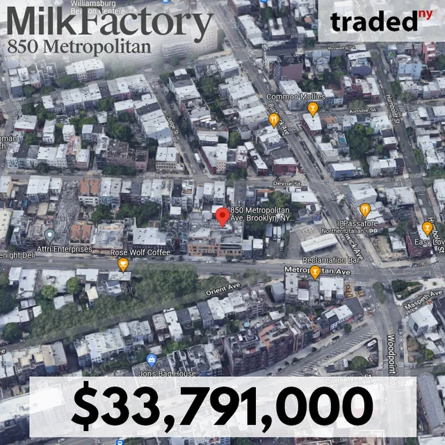 REAL New York Brokers Sell East Williamsburg Multifamily For $33.8M At 850 Metropolitan Avenue