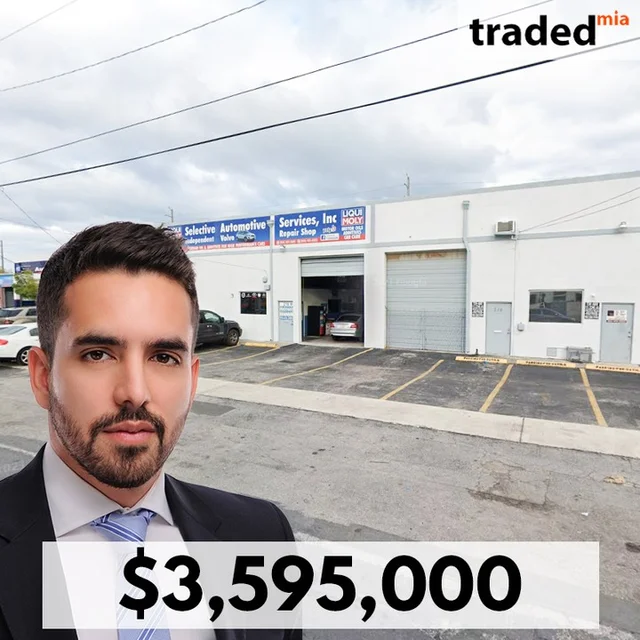 Hallandale Beach Industrial Property Sold For $3.6M By Buyer Flying Point And Seller MMM South Florida