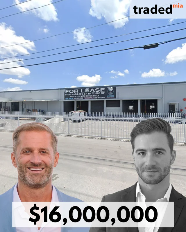 WREV Acquires Industrial Property In Miami For $16 Million With Tyler Workman As Buyer