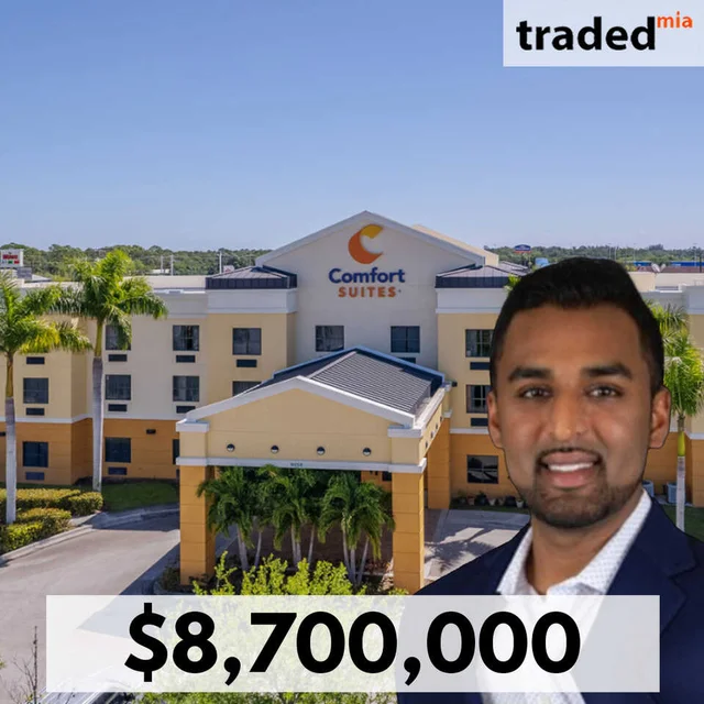 Sanjay Patel Acquires Comfort Suites Hotel In Vero Beach For $8.7M With Broker Taj Patel - GPT Commercial