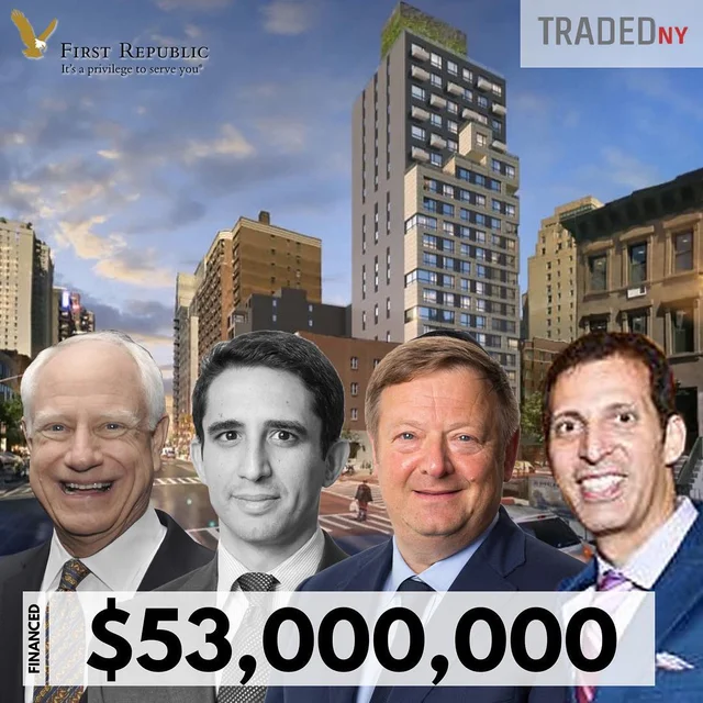 First Republic Bank Provides $53M Construction Loan For Sky Management's Mixed-Use Project In Manhattan