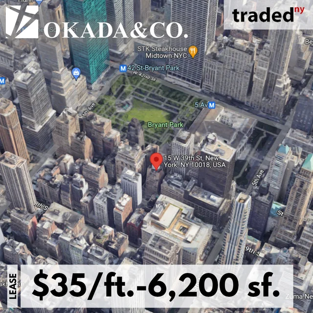 Guy Conti Leases 6,200 SF Office Space At 15 West 39th Street In NYC