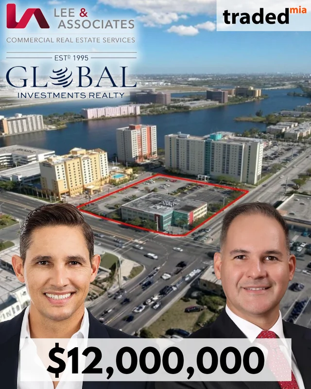 Alex Mantecón And Humberto Torres Acquire Office Property In Miami For $12M With Brokers Louis McMillian And Bert Checa