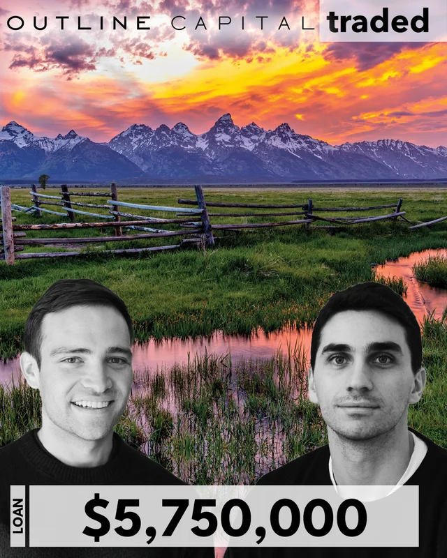 Outline Provides $5,750,000 Construction Loan For Luxury SFR Development In Jackson Hole, WY