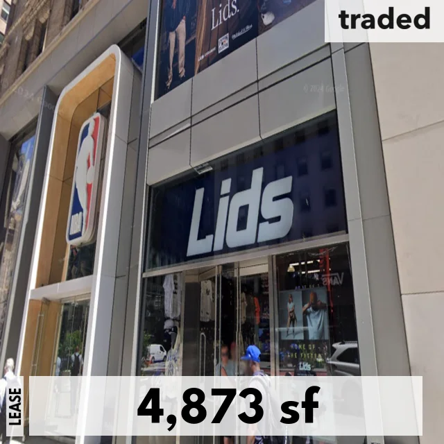 Ted Koltis Represents Lids In 4873 SF Retail Lease On 5th Ave, New York